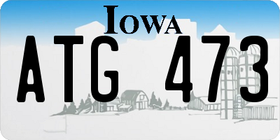 IA license plate ATG473