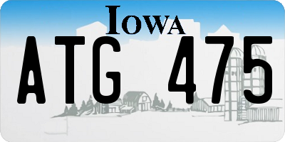 IA license plate ATG475