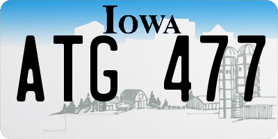 IA license plate ATG477