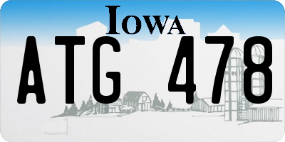 IA license plate ATG478