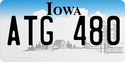 IA license plate ATG480