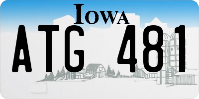 IA license plate ATG481