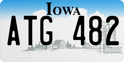 IA license plate ATG482