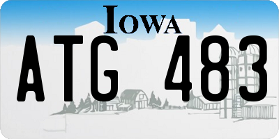 IA license plate ATG483