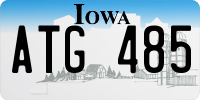 IA license plate ATG485