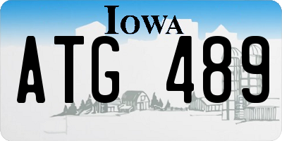IA license plate ATG489