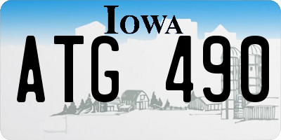 IA license plate ATG490