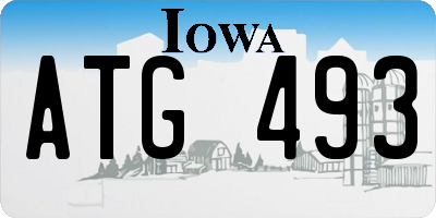 IA license plate ATG493