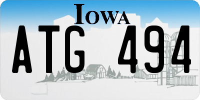 IA license plate ATG494
