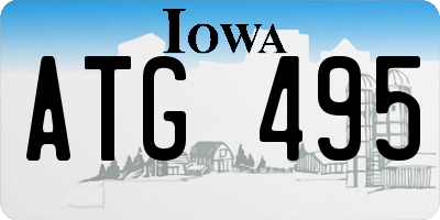IA license plate ATG495