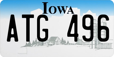 IA license plate ATG496