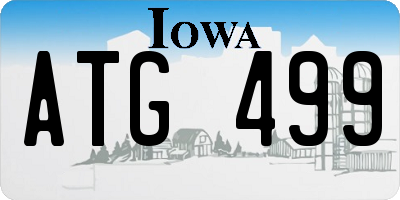 IA license plate ATG499