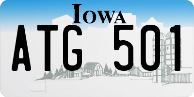 IA license plate ATG501
