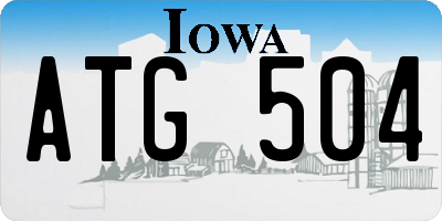 IA license plate ATG504