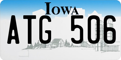 IA license plate ATG506