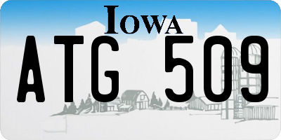 IA license plate ATG509