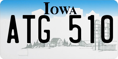IA license plate ATG510