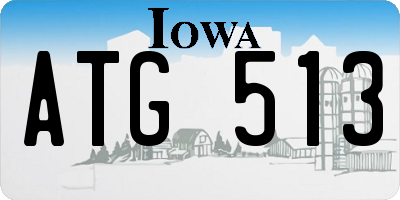 IA license plate ATG513