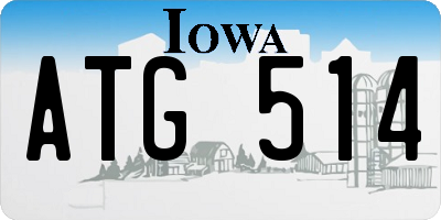 IA license plate ATG514