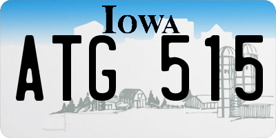 IA license plate ATG515