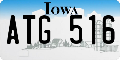IA license plate ATG516