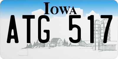 IA license plate ATG517