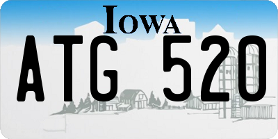IA license plate ATG520