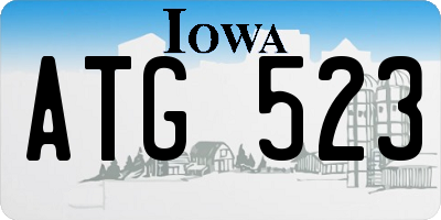 IA license plate ATG523