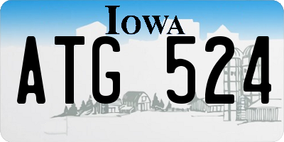 IA license plate ATG524