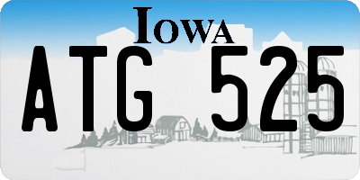 IA license plate ATG525