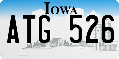 IA license plate ATG526