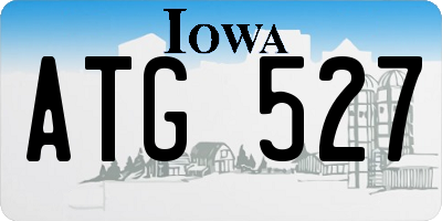 IA license plate ATG527