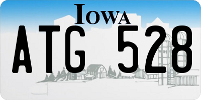 IA license plate ATG528