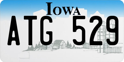 IA license plate ATG529