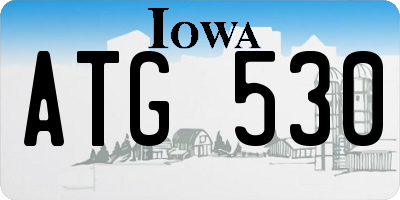 IA license plate ATG530
