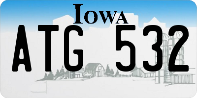 IA license plate ATG532