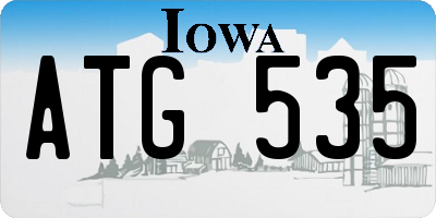 IA license plate ATG535