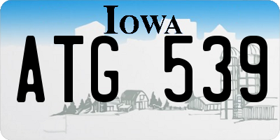 IA license plate ATG539