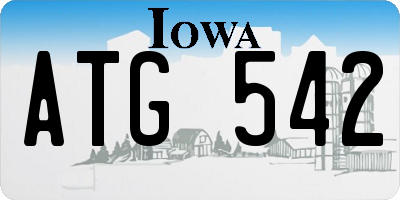 IA license plate ATG542