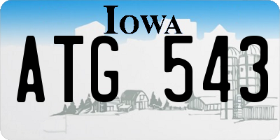 IA license plate ATG543