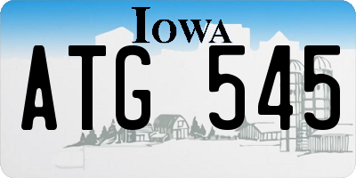 IA license plate ATG545