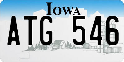 IA license plate ATG546