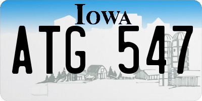 IA license plate ATG547