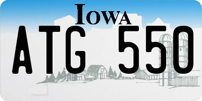 IA license plate ATG550