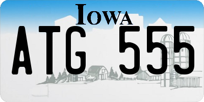 IA license plate ATG555