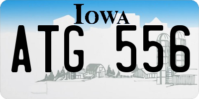 IA license plate ATG556