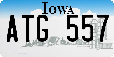 IA license plate ATG557