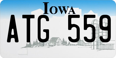 IA license plate ATG559