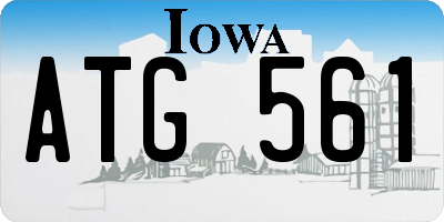 IA license plate ATG561