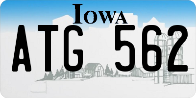 IA license plate ATG562